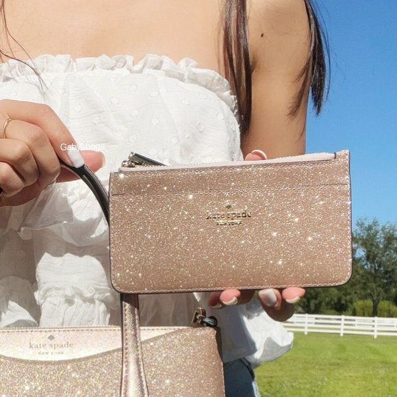 Bundle NWT Kate Spade Satchel Crossbody + Large Card Holder - Picture 9 of 11